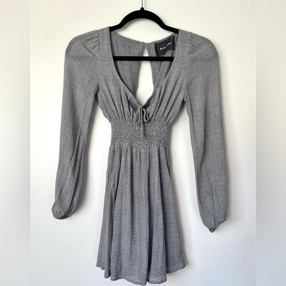 Reformation Grey Dress SZ Petite 4 - fits like a 0